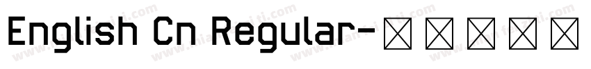 English Cn Regular字体转换
